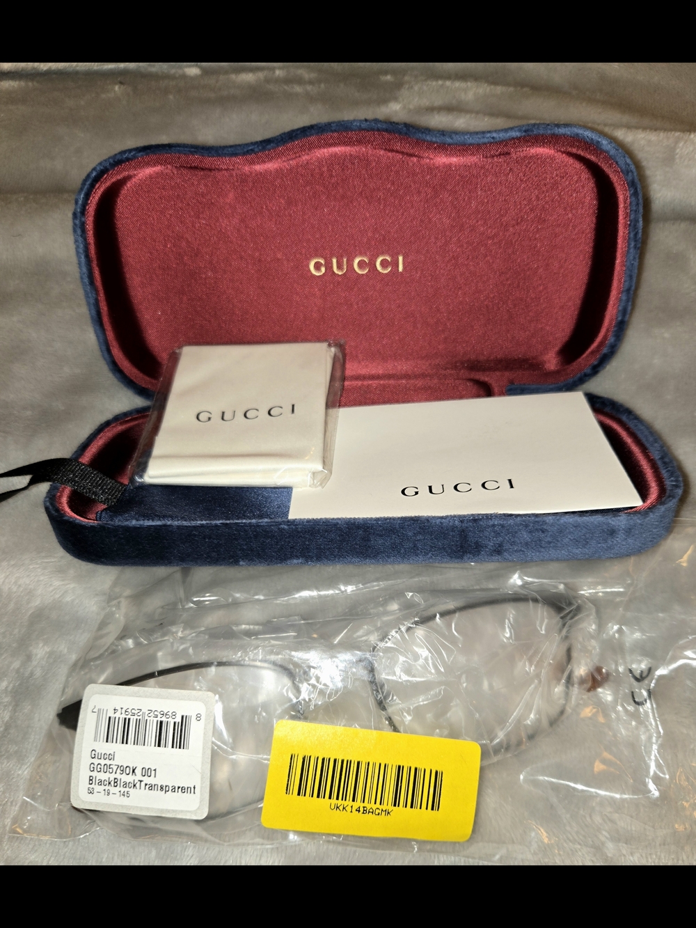 Gucci GG 0579OK 001 unisex rectangle eyeglasses